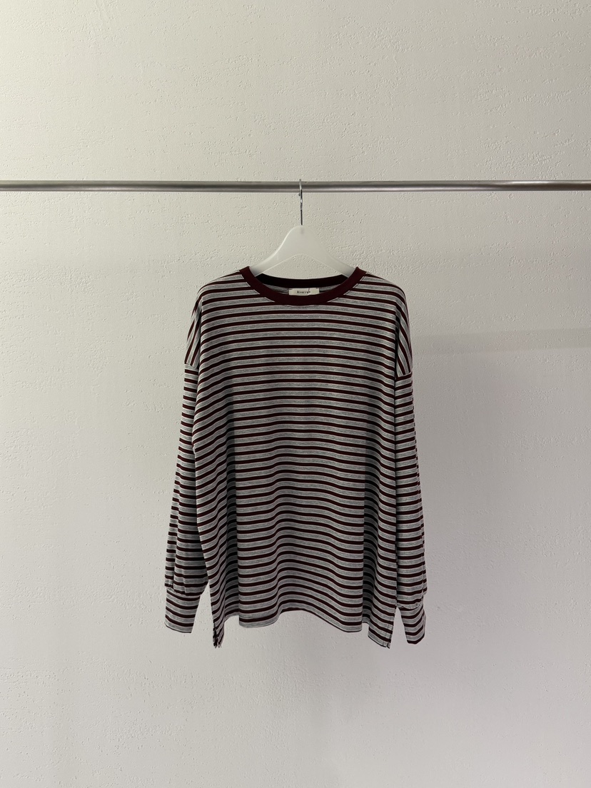 RIVER RAIN東大門代購女士新品時尚真品人氣熱賣長袖T恤RIVER RAIN長袖T恤圖色1酒紅