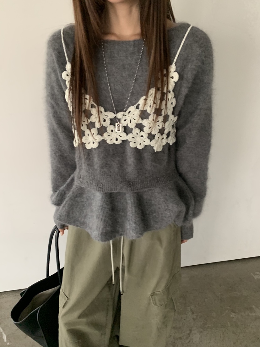 RIVER RAIN東大門實拍女裝新品休閑人氣時尚吊帶背心花朵RIVER RAIN吊帶/背心