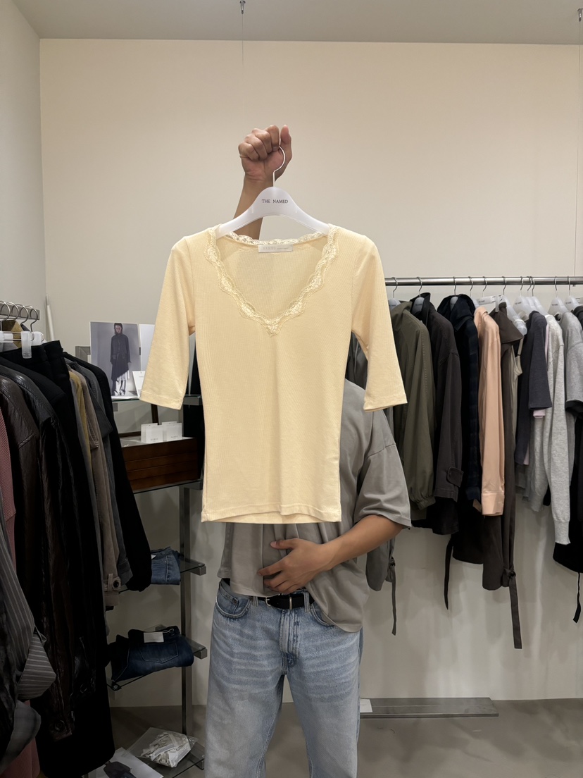 NAMED韓國直郵女裝新品休閑時尚真品推薦人氣熱賣T恤NAMEDT恤圖色2