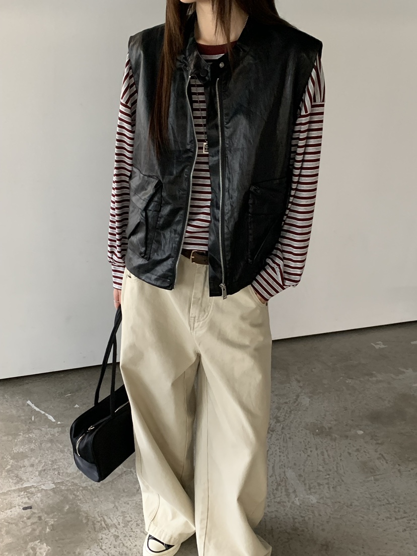 RIVER RAIN東大門實拍女裝新款休閑推薦人氣真品時尚馬甲RIVER RAIN馬甲