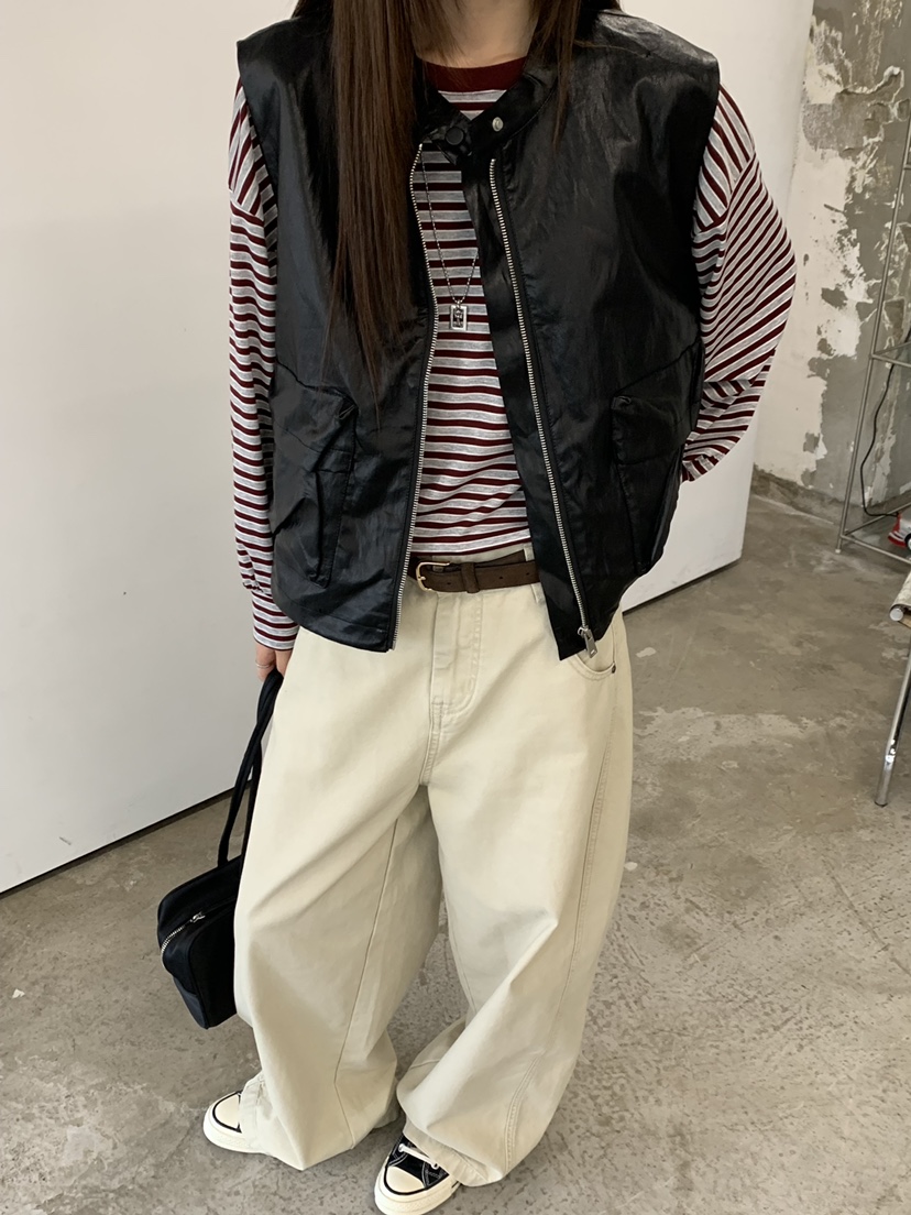 RIVER RAIN東大門實拍女裝新款休閑推薦人氣真品時尚馬甲RIVER RAIN馬甲