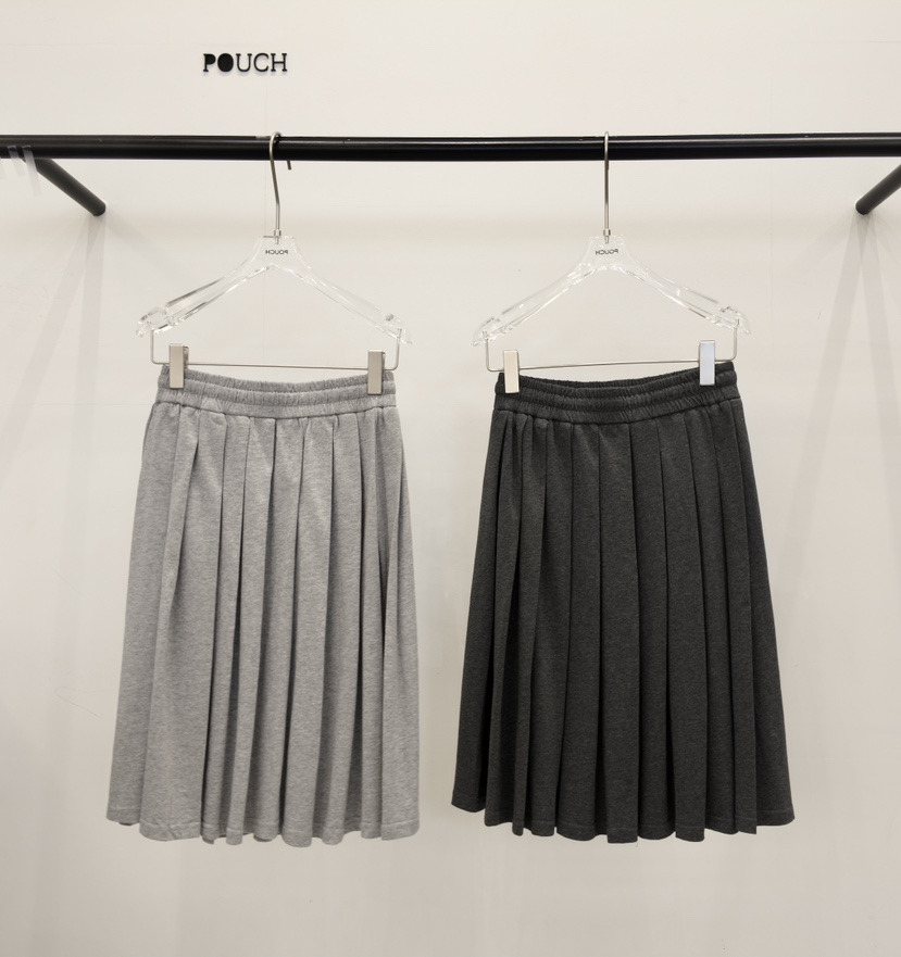 POUCH韓國代購女士新品時尚真品人氣熱賣推薦半身裙中短裙POUCH半身裙/中短裙