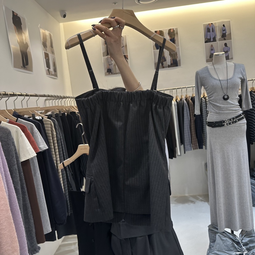 BAGUETTE-P東大門實拍女士新品推薦休閑吊帶背心不含內搭BAGUETTE-P吊帶/背心