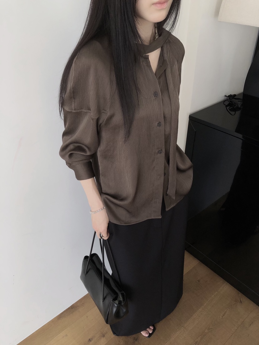 LE BUTTER韓國直郵女士新品熱賣推薦休閑時尚襯衫蕾絲衫LE BUTTER襯衫/蕾絲衫