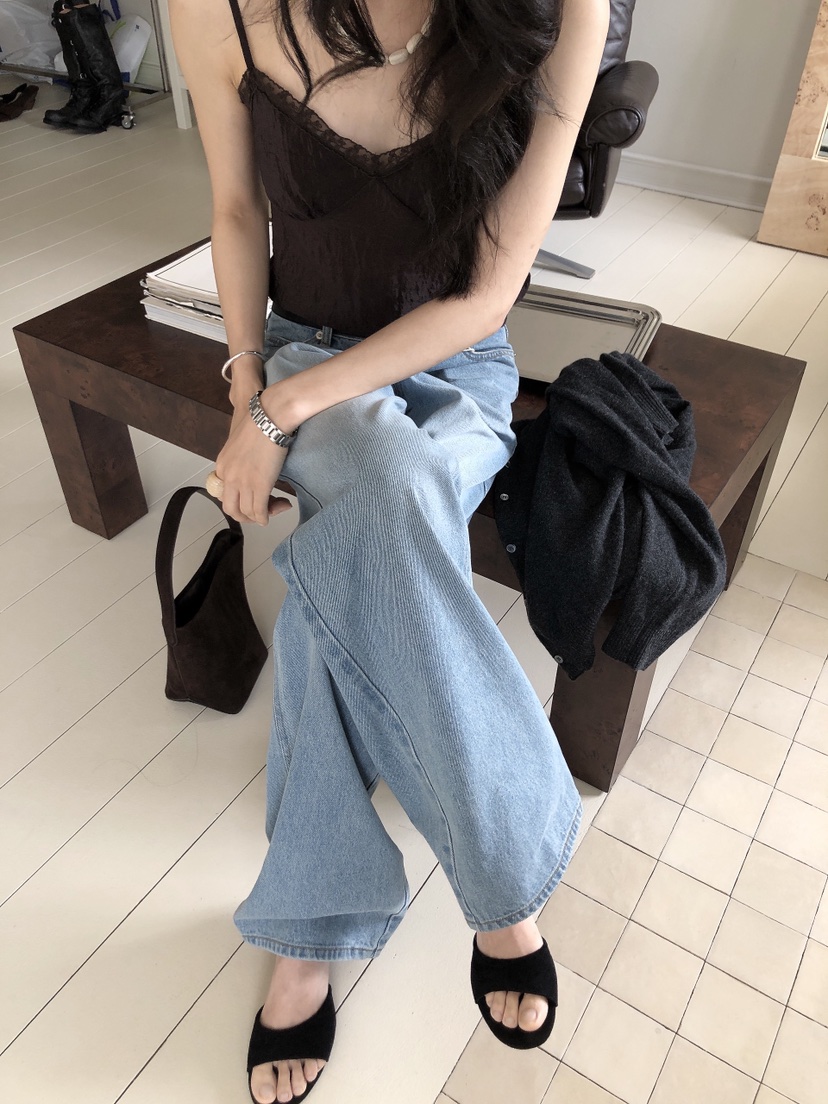 LE BUTTER東大門實拍女士新品真品人氣休閑時尚推薦牛仔褲LE BUTTER牛仔褲