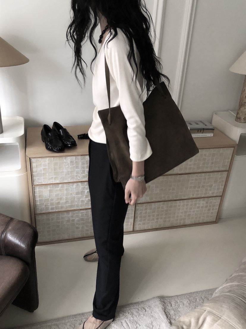 LE BUTTER韓國直郵女裝新品真品人氣休閑長袖T恤褶皺亞麻LE BUTTER長袖T恤