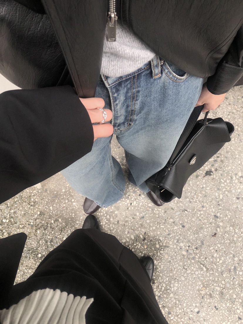 LE BUTTER東大門直郵女士新款休閑推薦人氣真品時尚牛仔褲LE BUTTER牛仔褲