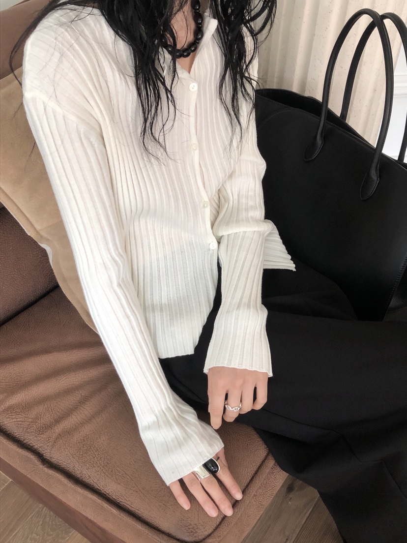 LE BUTTER韓國代購女裝新款時尚熱賣針織衫羊絨開衫羅紋LE BUTTER針織衫