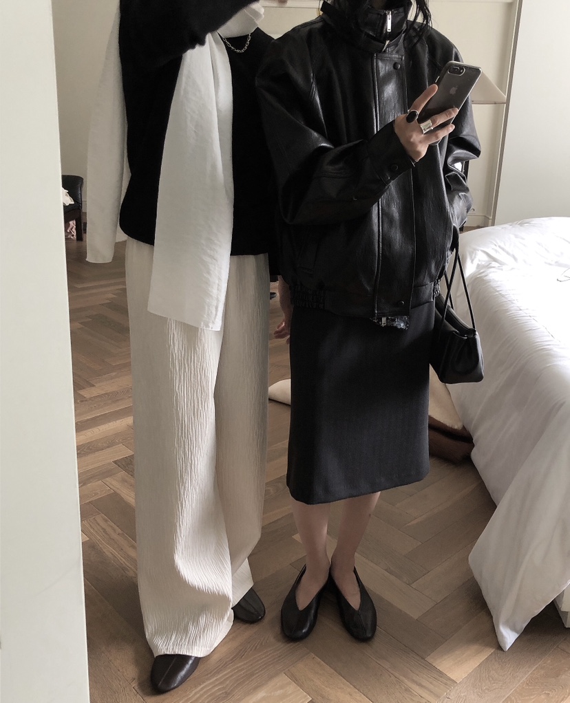 LE BUTTER韓國代購女裝新款推薦人氣真品休閑時尚熱賣皮衣LE BUTTER皮衣