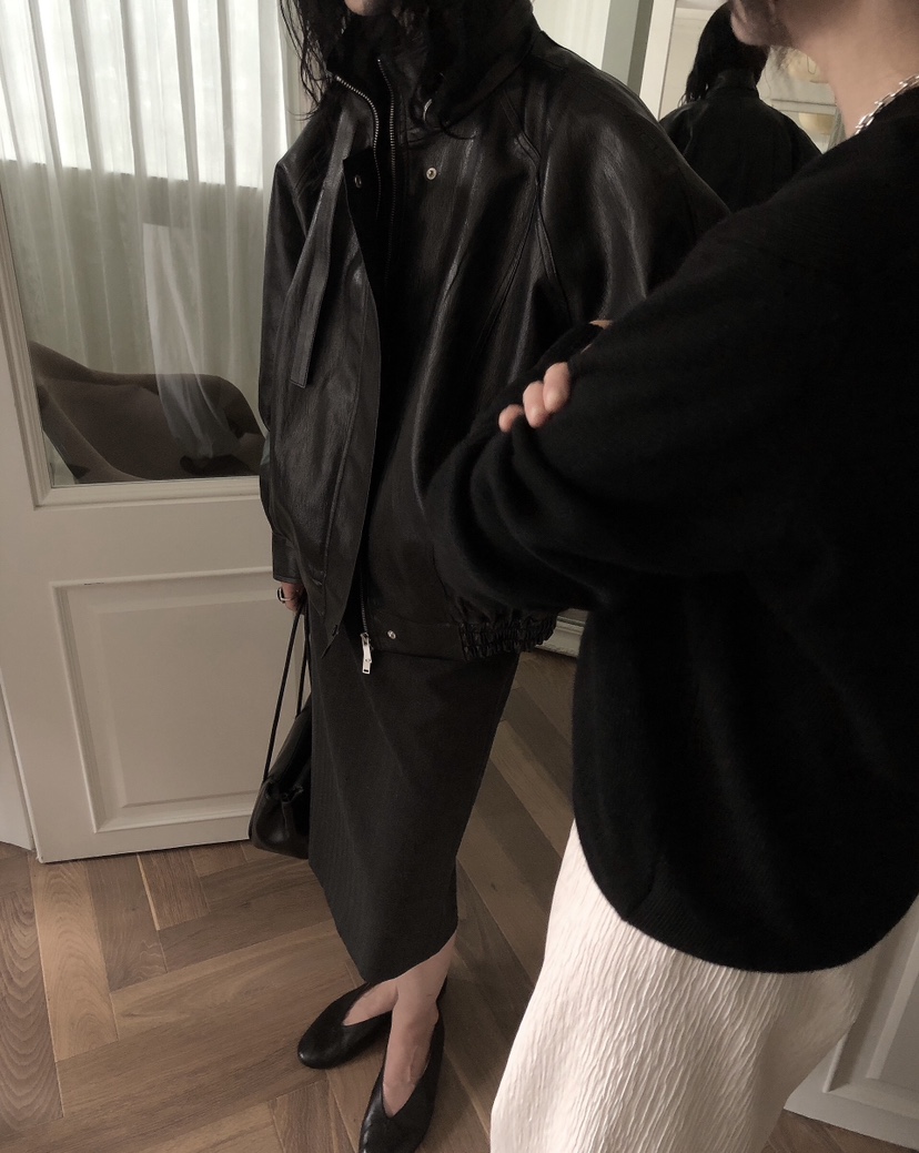 LE BUTTER韓國代購女裝新款推薦人氣真品休閑時尚熱賣皮衣LE BUTTER皮衣