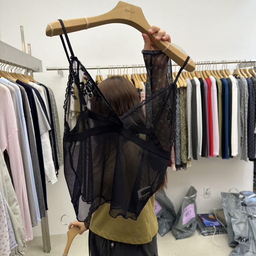 SPECIAL東大門代購女士新品休閑推薦熱賣吊帶背心蕾絲無袖SPECIAL吊帶/背心圖色2