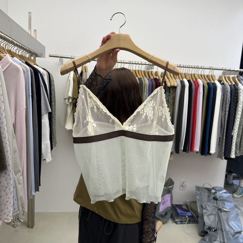 SPECIAL東大門代購女士新品休閑推薦熱賣吊帶背心蕾絲無袖SPECIAL吊帶/背心圖色3