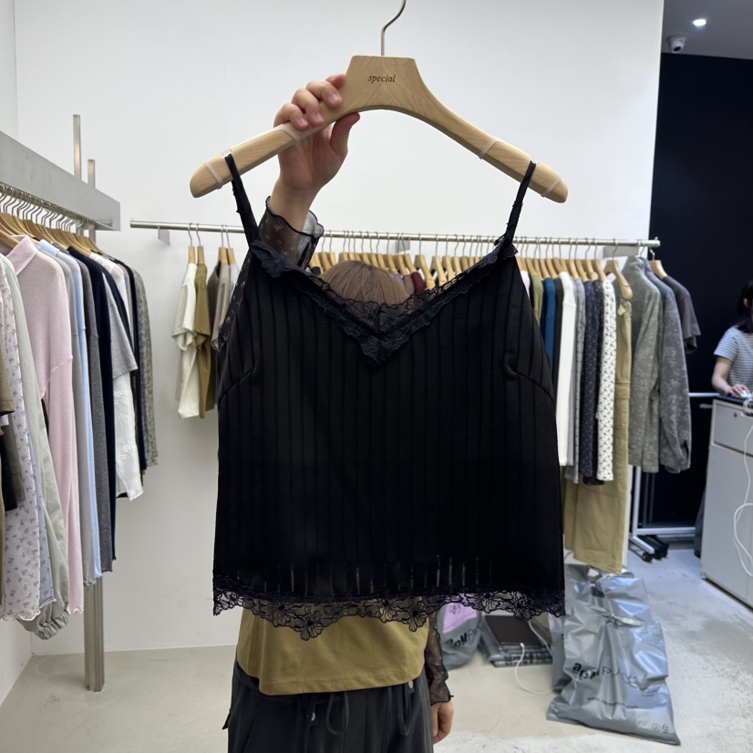 SPECIAL東大門實拍女士新款熱賣休閑真品推薦吊帶背心無袖緞SPECIAL吊帶/背心圖色2