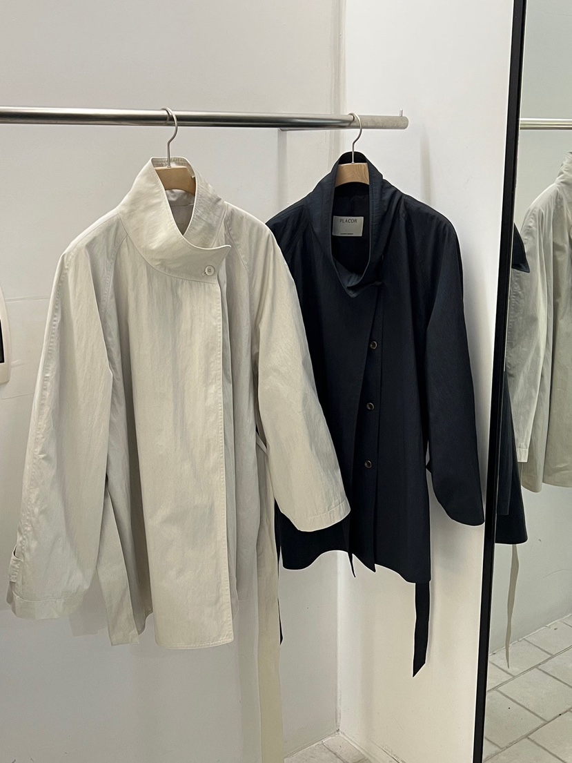 REGULARLY/PLACOR韓國直郵女裝新款真品夾克含腰帶高領雙層REGULARLY/PLACOR夾克