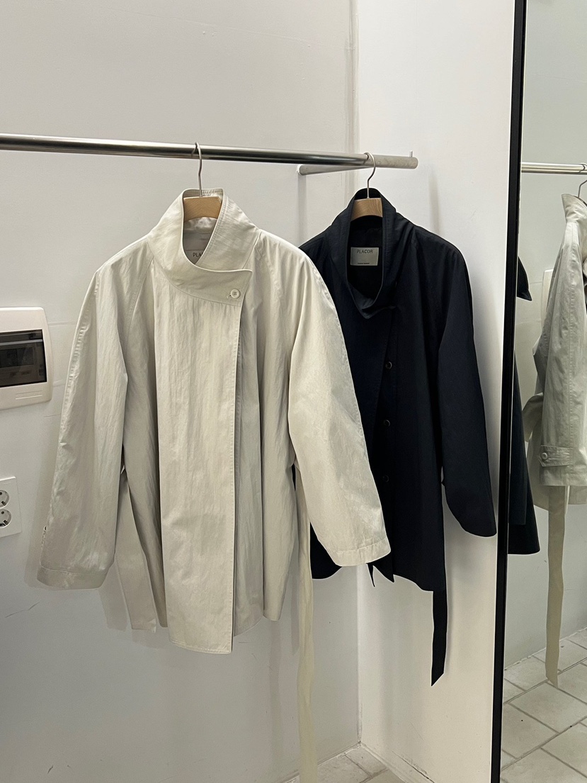 REGULARLY/PLACOR韓國直郵女裝新款真品夾克含腰帶高領雙層REGULARLY/PLACOR夾克