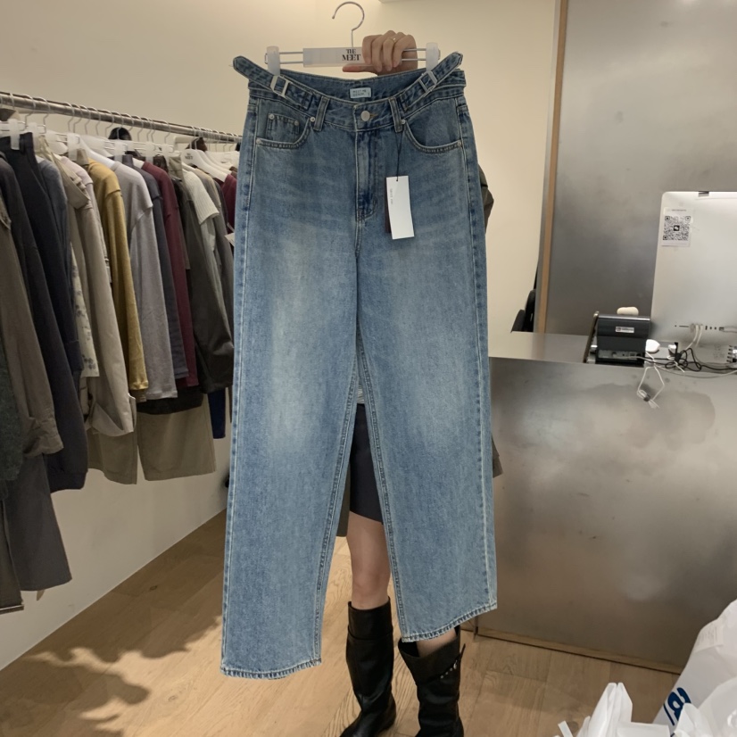 MEET ME韓國直郵女裝新款時尚推薦真品休閑人氣熱賣牛仔褲MEET ME牛仔褲圖色1