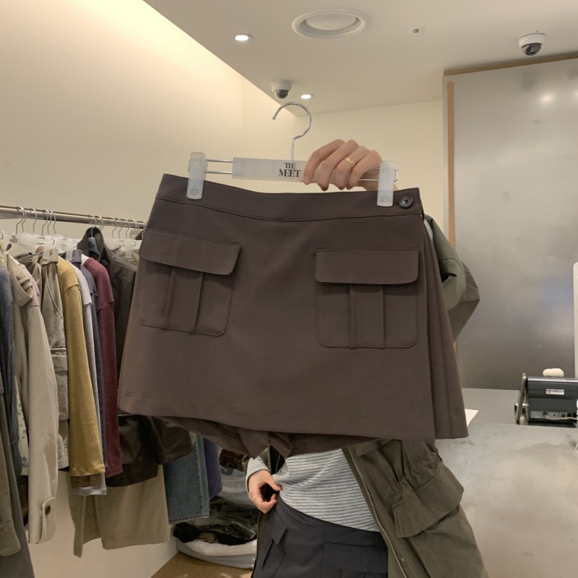 MEET ME韓國直郵女士新品真品熱賣人氣推薦休閑裙褲貝雷MEET ME裙褲圖色1