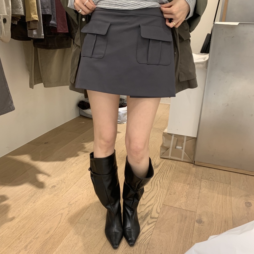 MEET ME韓國直郵女士新品真品熱賣人氣推薦休閑裙褲貝雷MEET ME裙褲圖色2