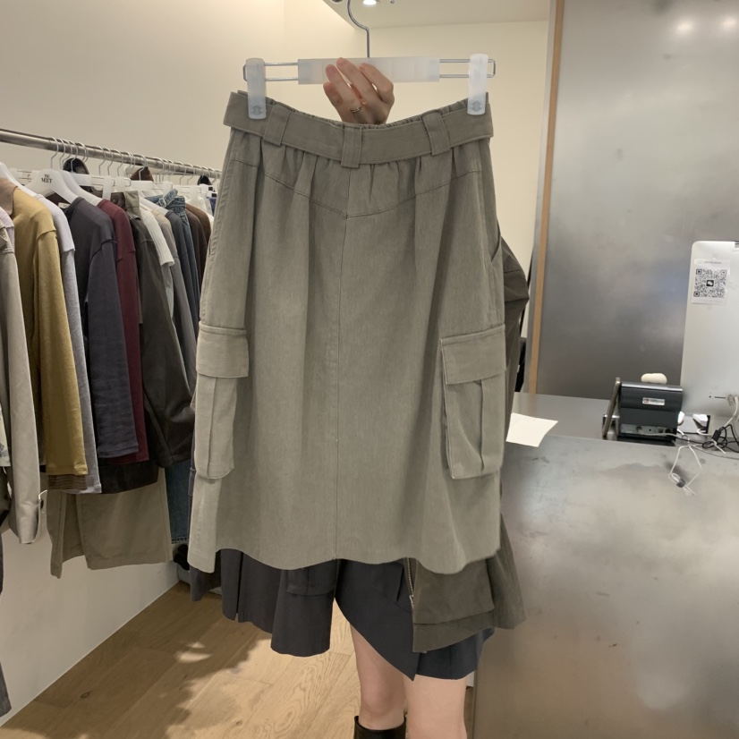 MEET ME韓國代購女士新款熱賣人氣時尚半身裙中短裙系帶MEET ME半身裙/中短裙