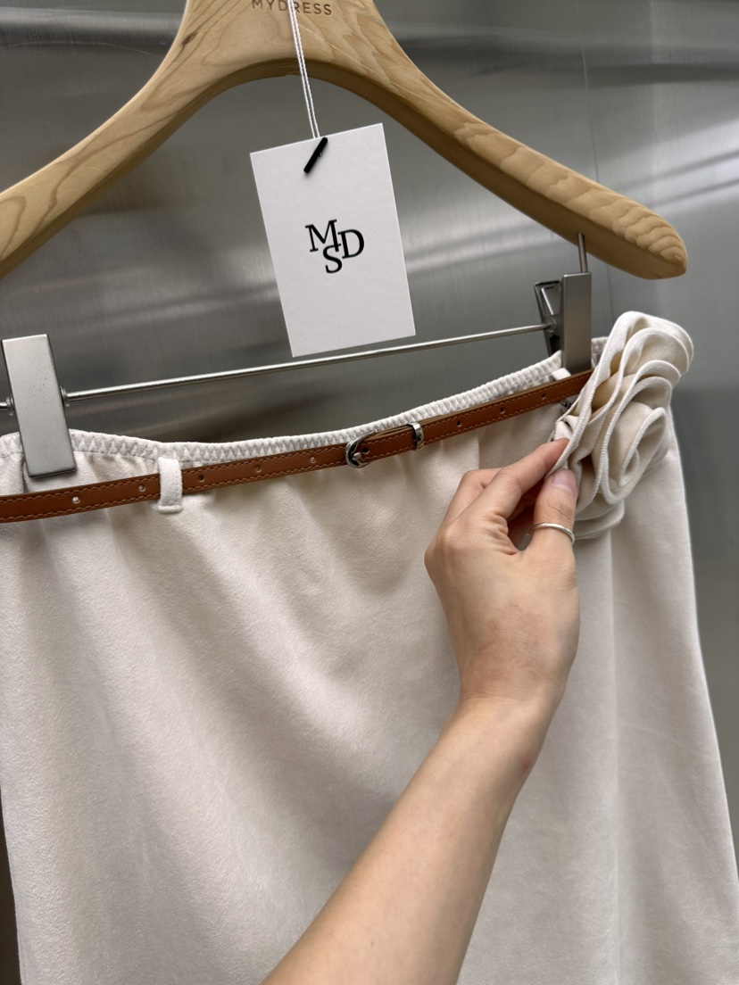 MYDRESS東大門實拍女裝新款真品人氣推薦半身裙中短裙含腰帶MYDRESS半身裙/中短裙