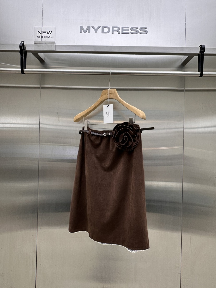 MYDRESS東大門實拍女裝新款真品人氣推薦半身裙中短裙含腰帶MYDRESS半身裙/中短裙圖色2
