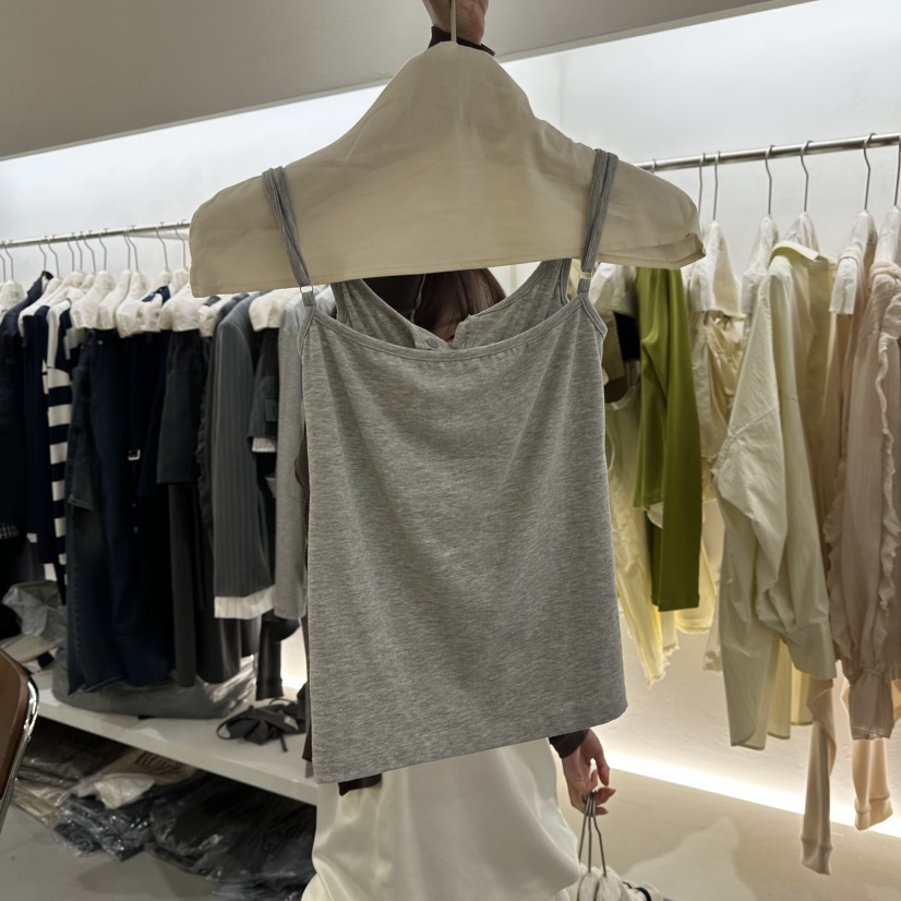 BERTHA韓國直郵女士新品熱賣時尚真品人氣休閑吊帶背心紐扣BERTHA吊帶/背心