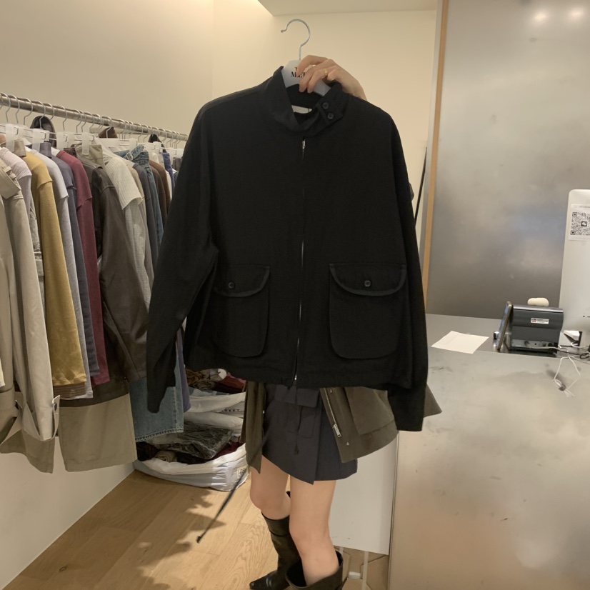 MEET ME韓國代購女裝新品人氣推薦休閑熱賣真品夾克毛絨MEET ME夾克圖色1