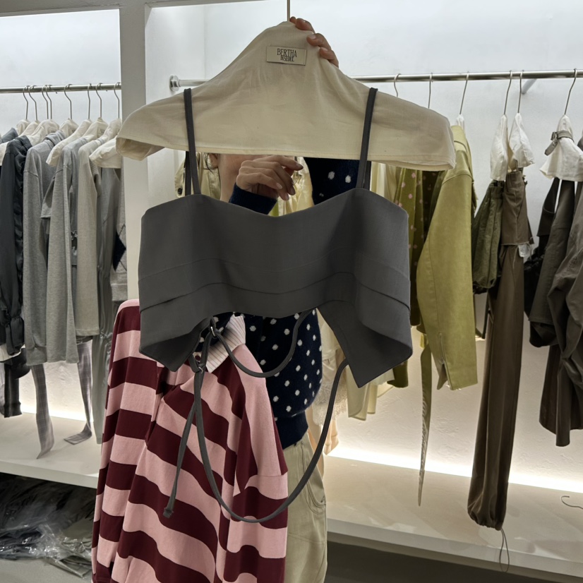 BERTHA韓國代購女士新品推薦熱賣真品人氣時尚休閑吊帶背心BERTHA吊帶/背心圖色3灰色