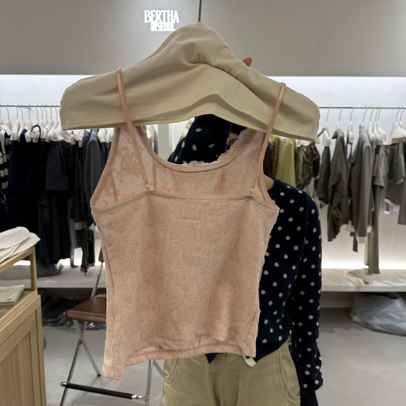 BERTHA東大門代購女裝新款時尚熱賣休閑吊帶背心蕾絲無袖BERTHA吊帶/背心