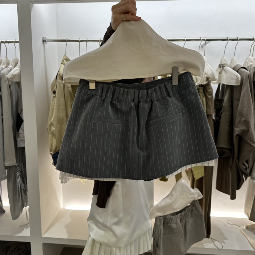 BERTHA東大門代購女士新款休閑時尚熱賣真品推薦裙褲條紋BERTHA裙褲
