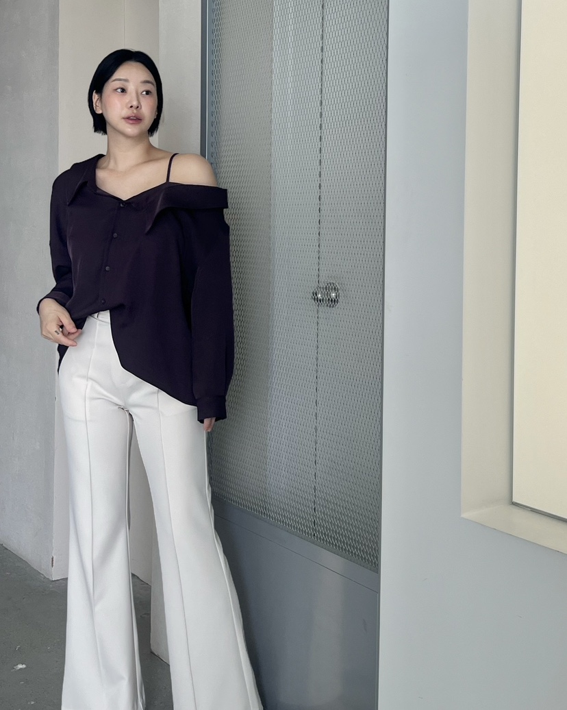 VERNI東大門直郵女裝新款時尚推薦人氣休閑休閑褲喇叭褲修身VERNI休閑褲