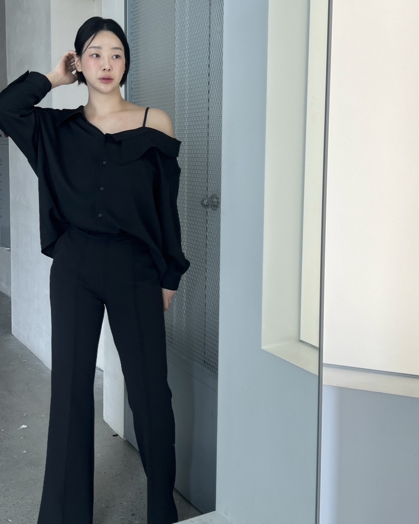 VERNI東大門直郵女裝新款時尚推薦人氣休閑休閑褲喇叭褲修身VERNI休閑褲
