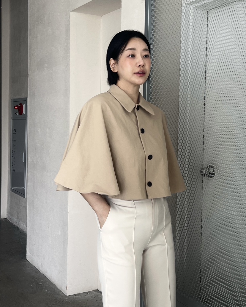 VERNI東大門直郵女裝新品人氣熱賣休閑時尚推薦夾克斗篷翻領VERNI夾克