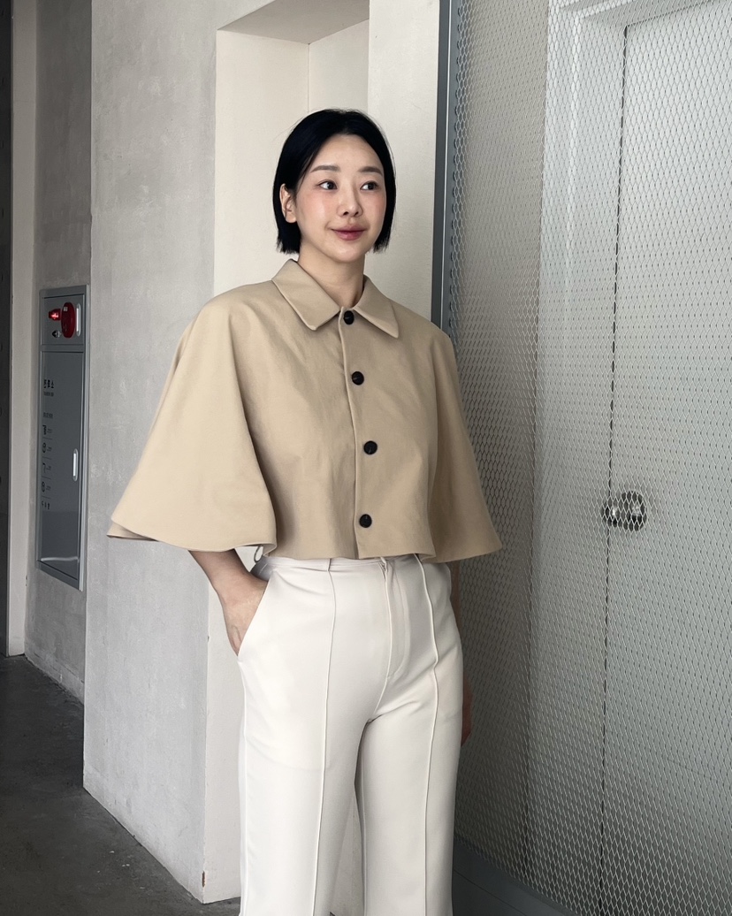 VERNI東大門直郵女裝新品人氣熱賣休閑時尚推薦夾克斗篷翻領VERNI夾克