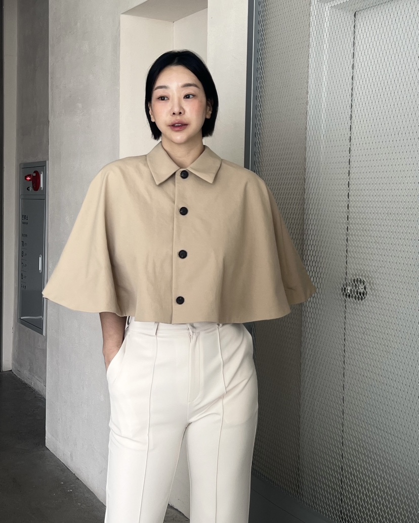 VERNI東大門直郵女裝新品人氣熱賣休閑時尚推薦夾克斗篷翻領VERNI夾克