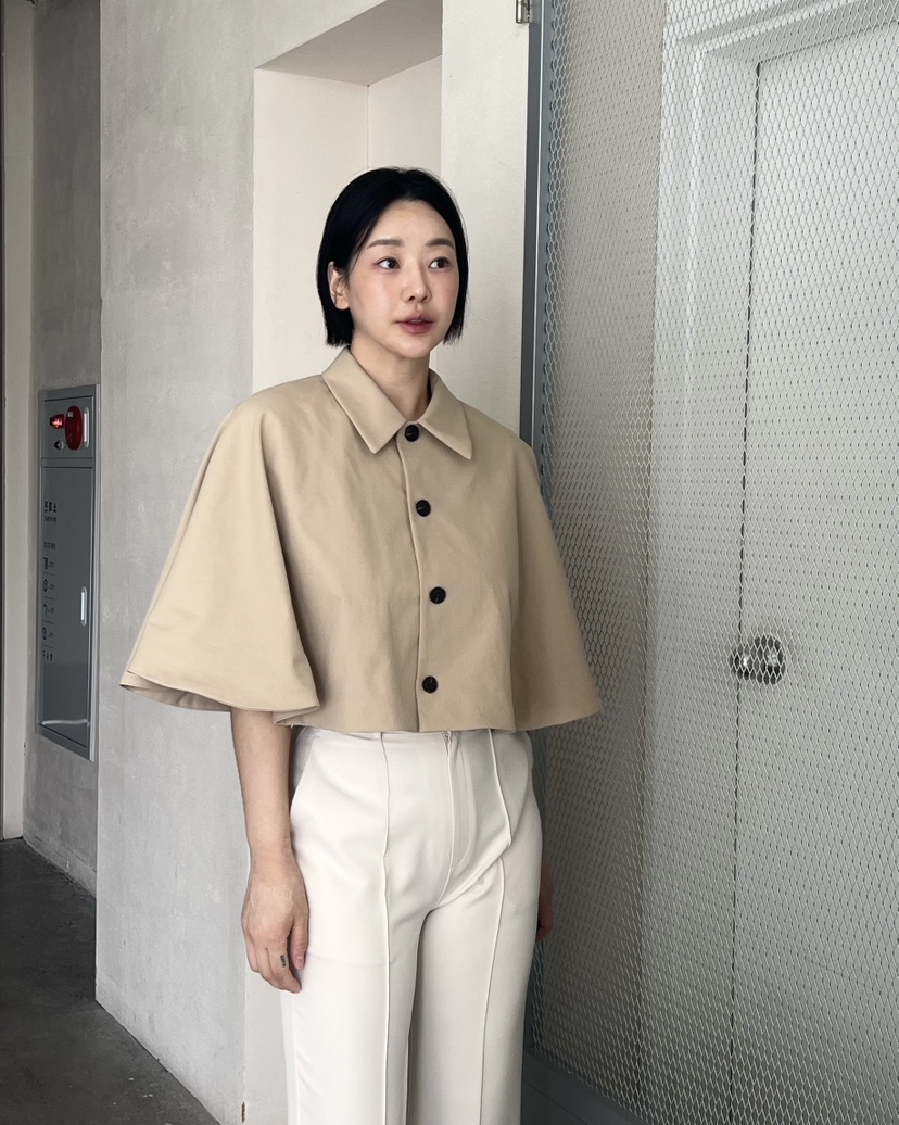VERNI東大門直郵女裝新品人氣熱賣休閑時尚推薦夾克斗篷翻領VERNI夾克