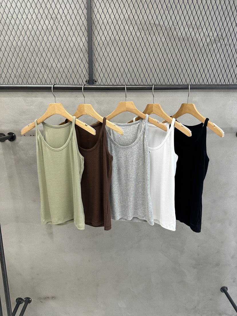 ON THE MODE東大門代購女士新品推薦時尚吊帶背心無袖羅紋ON THE MODE吊帶/背心