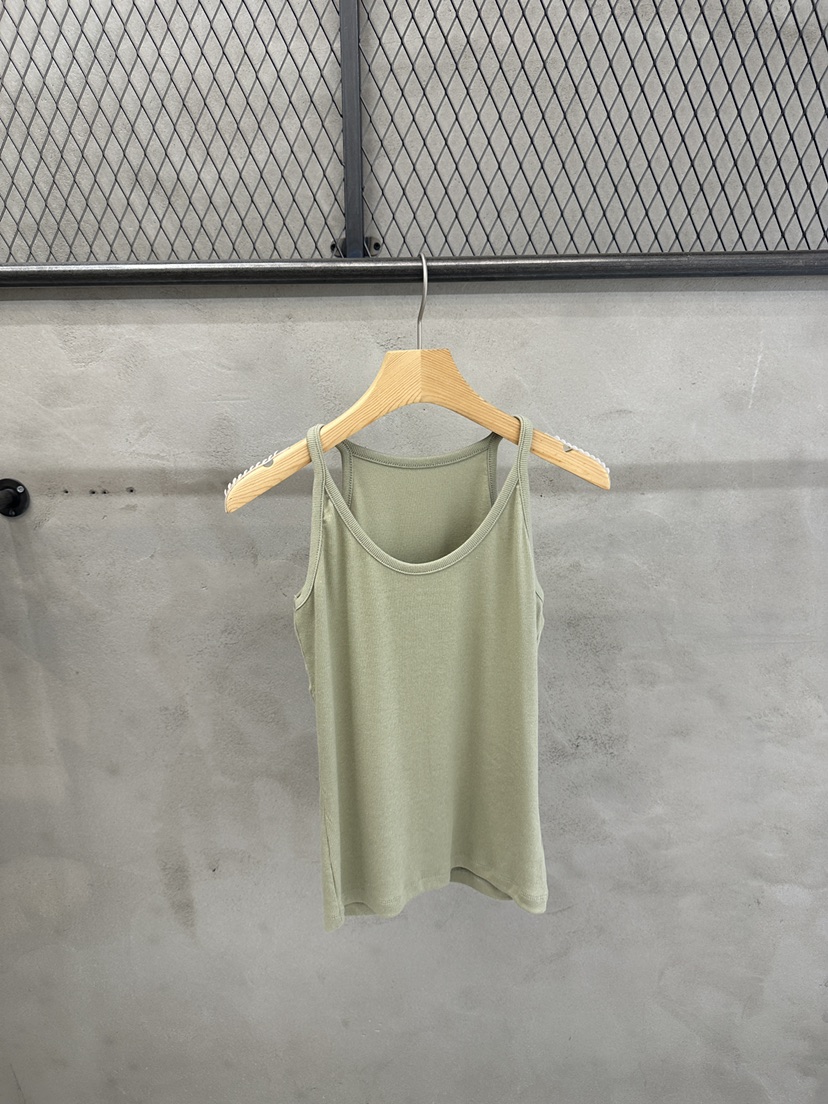 ON THE MODE東大門代購女士新品推薦時尚吊帶背心無袖羅紋ON THE MODE吊帶/背心圖色1