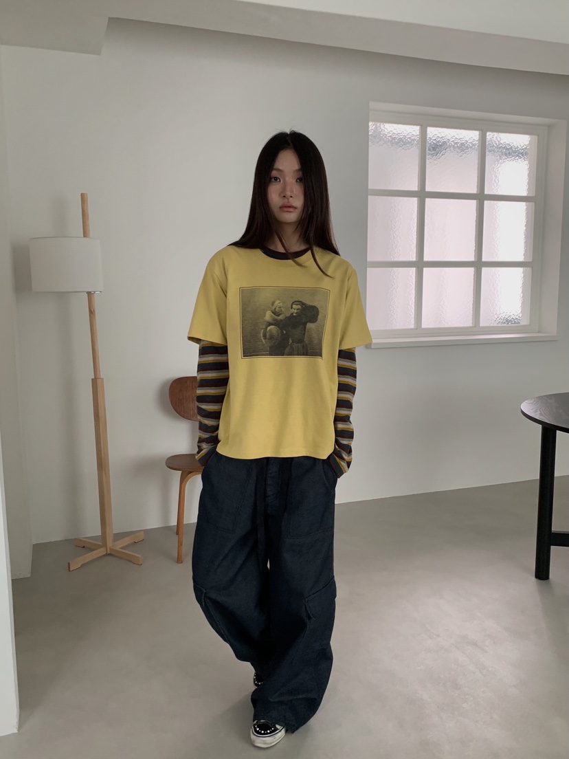 CAMEL-P韓國直郵女士新款真品T恤Came_l 家T恤