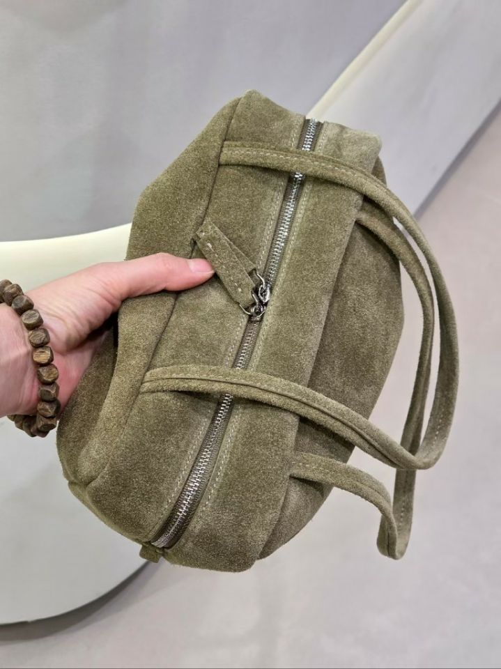 TROUVAILLE東大門實拍女士新款休閑單肩斜跨包絨面革牛皮TROUVAILLE單肩/斜跨包