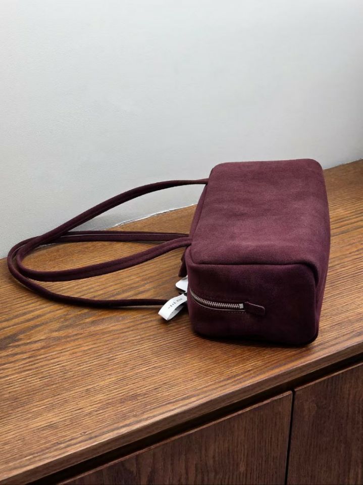 TROUVAILLE東大門實拍女士新款休閑單肩斜跨包絨面革牛皮TROUVAILLE單肩/斜跨包