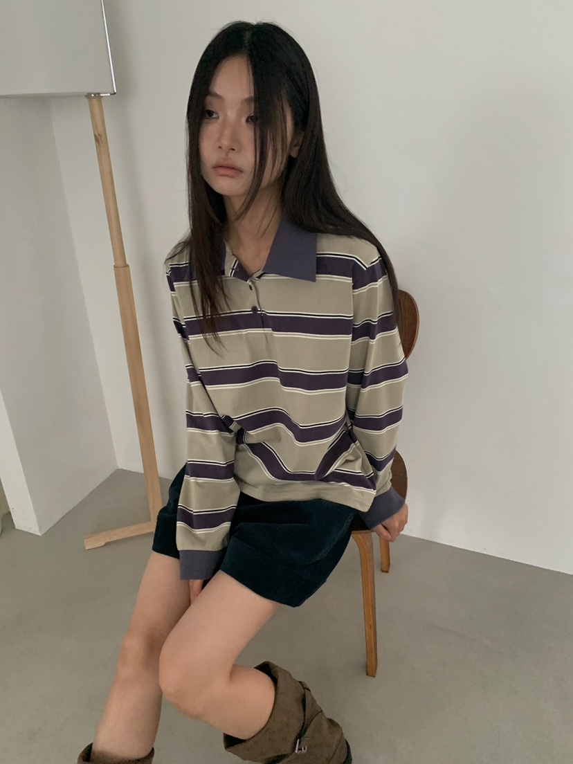 CAMEL-P韓國直郵女士新品人氣長袖T恤雙層Came_l 家長袖T恤