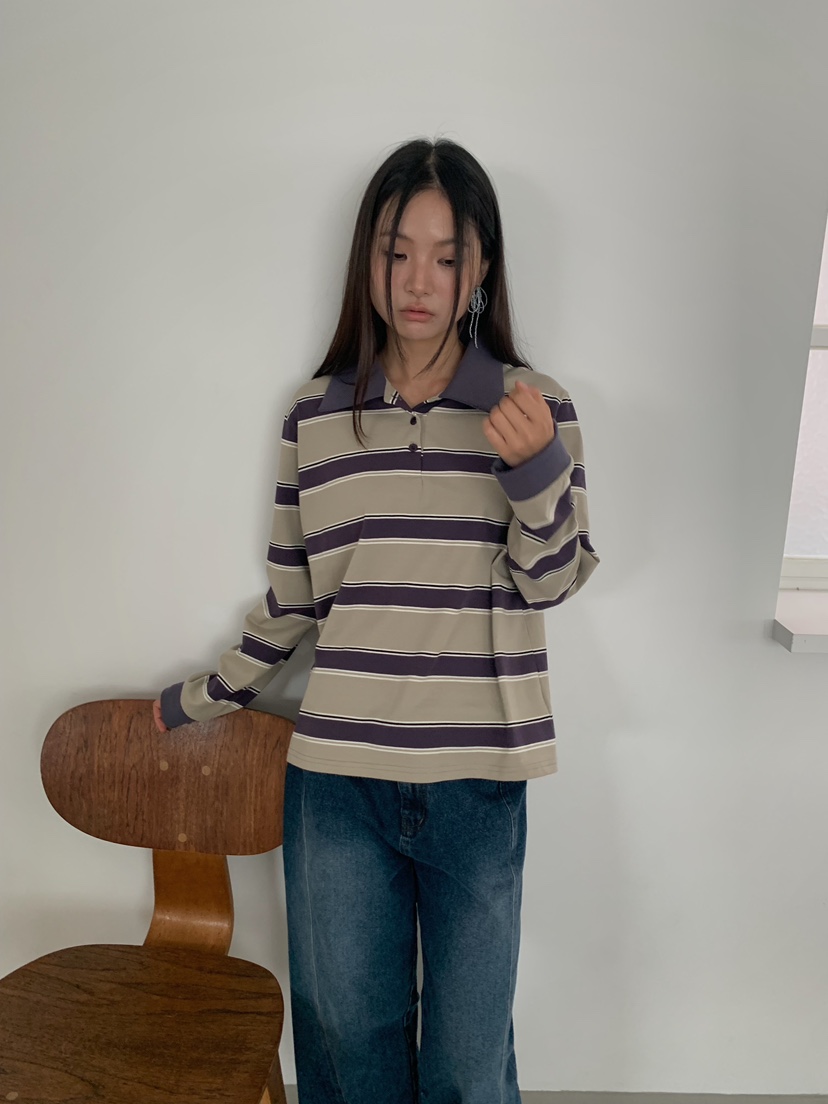 CAMEL-P韓國直郵女士新品人氣長袖T恤雙層Came_l 家長袖T恤
