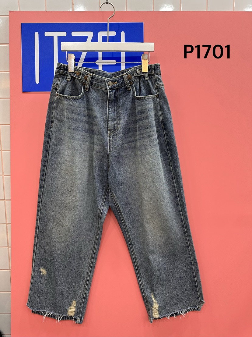 ITZEL東大門實拍女裝新品真品熱賣推薦人氣時尚休閑牛仔褲ITZEL牛仔褲圖色1