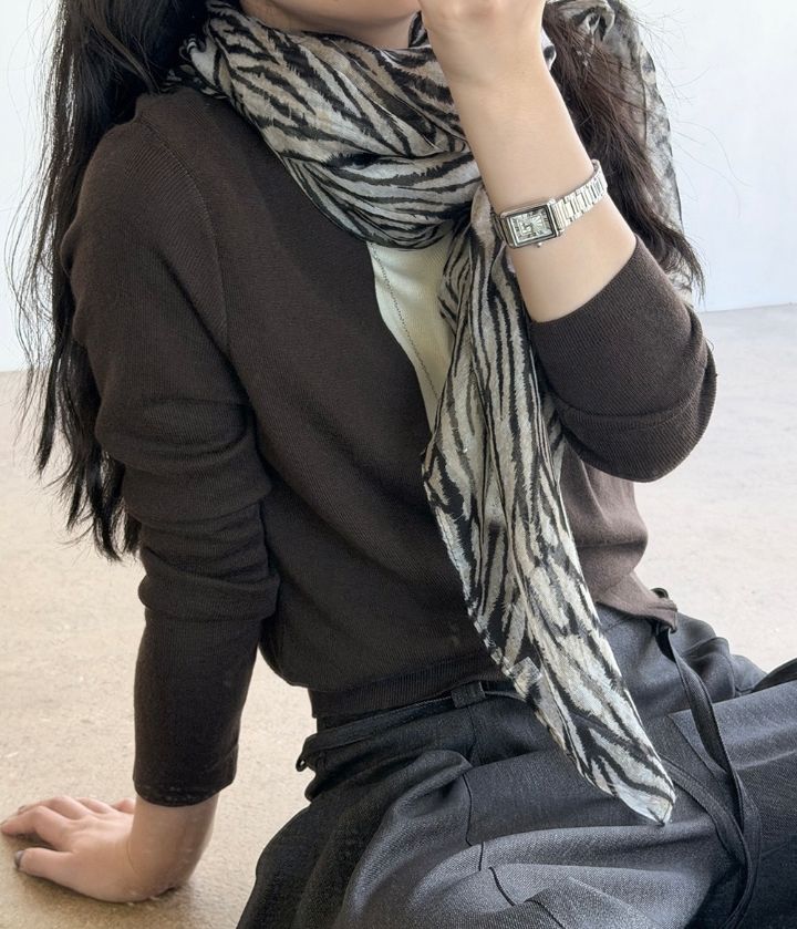 STAY HERE東大門直郵女裝新款熱賣真品休閑圍巾披肩圍巾STAY HERE-2件起圍巾/披肩圖色4
