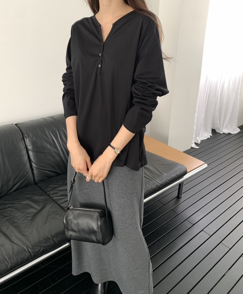 NOTICE東大門直郵女裝新款推薦人氣真品休閑時尚長袖T恤寬松NOTICE長袖T恤