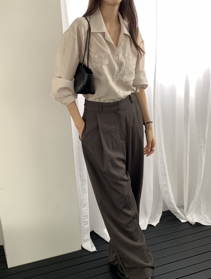 NOTICE東大門代購女士新品真品熱賣推薦人氣襯衫蕾絲衫口袋NOTICE襯衫/蕾絲衫