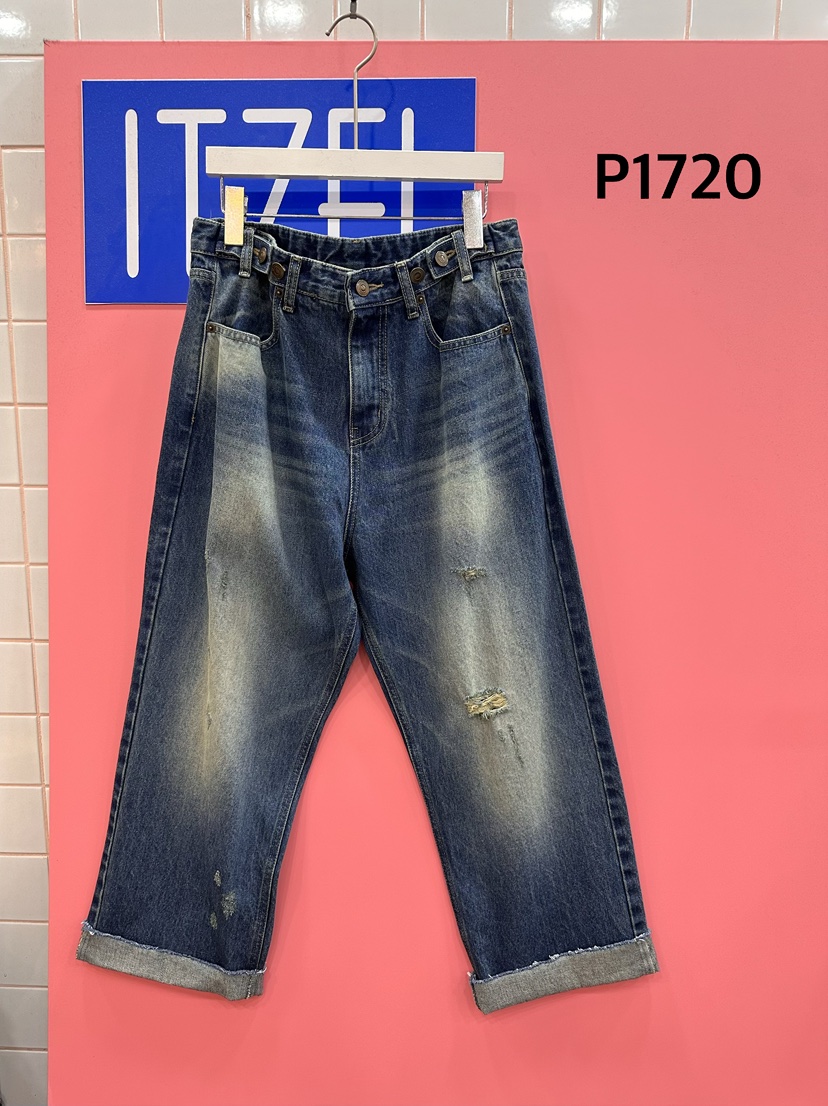 ITZEL東大門代購女裝新品真品熱賣休閑時尚推薦人氣牛仔褲ITZEL牛仔褲圖色1