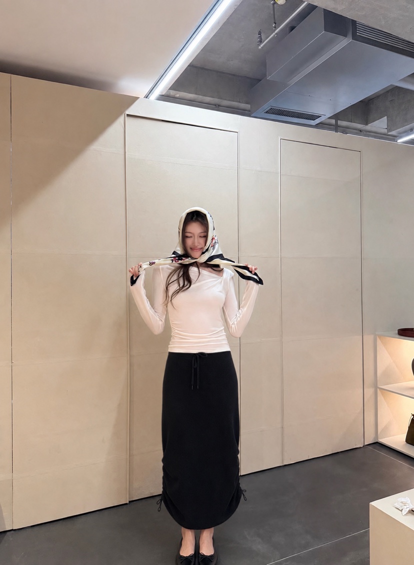 ENCHO韓國直郵女士新品休閑人氣熱賣時尚推薦真品長裙ENCHO長裙
