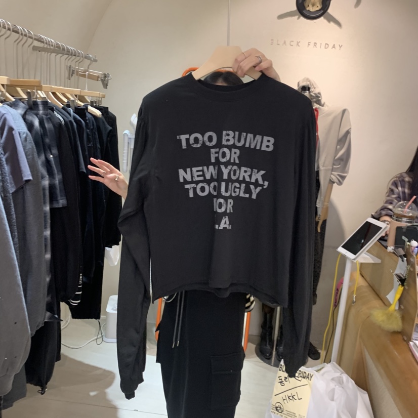 BLACKFRIDAY東大門直郵女裝新款真品推薦人氣休閑長袖T恤BLACK FRIDAY長袖T恤圖色3